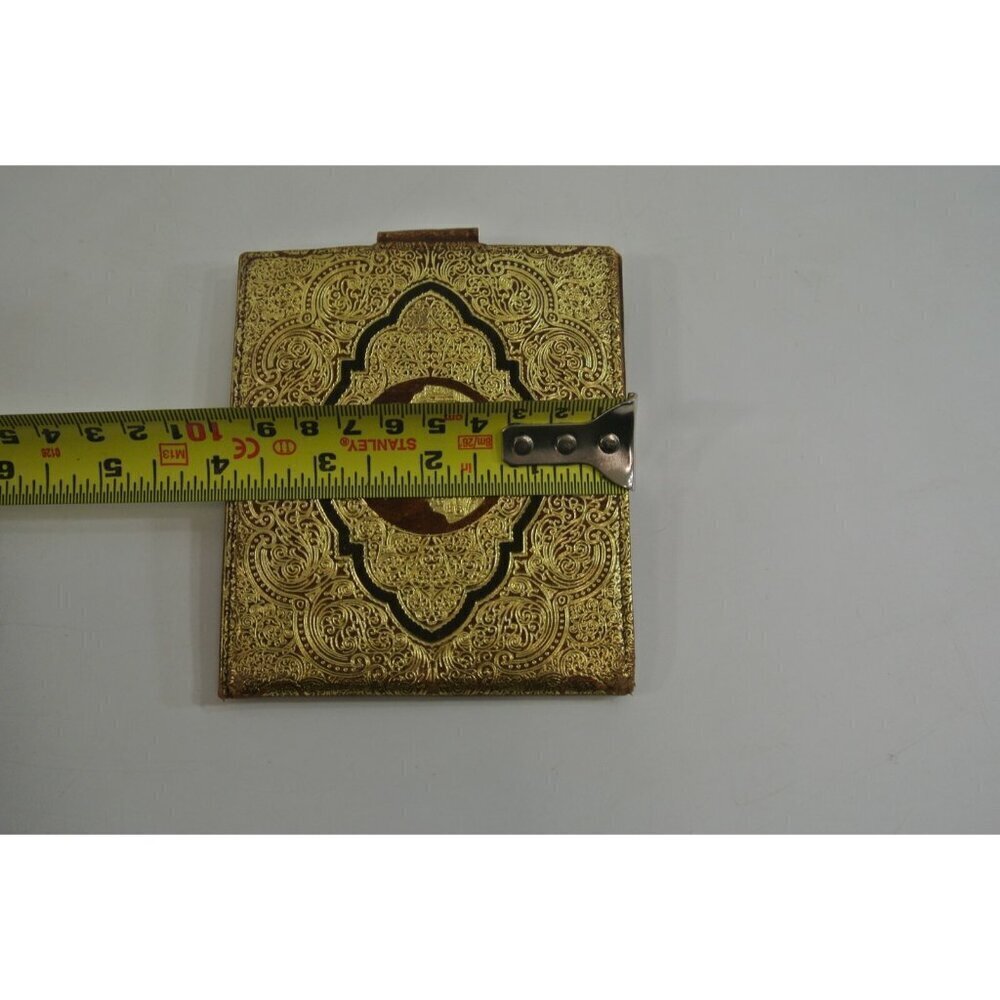Salzburg Leather Wallet Embossed Gold Design Mens Austria Travel Souvenir Vtg - Picture 6 of 6
